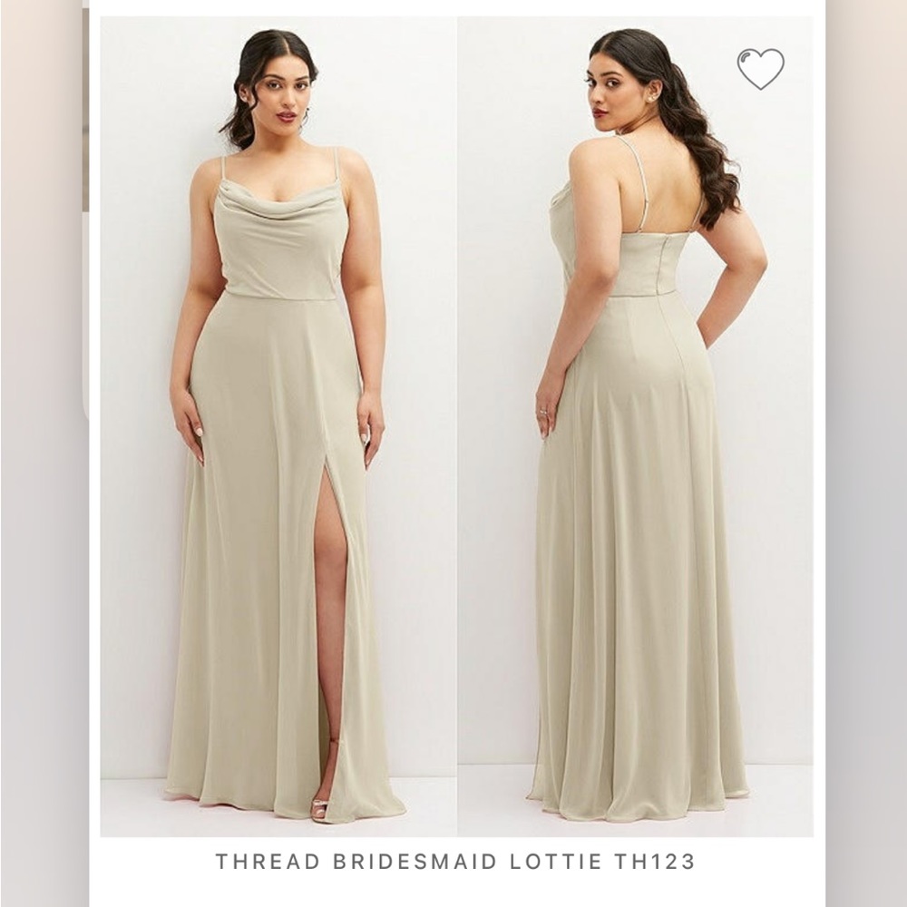 DESSY GROUP champagne bridesmaid dress